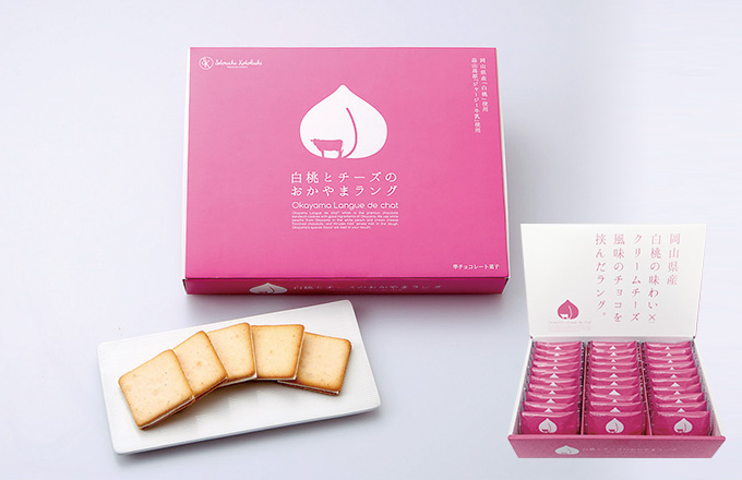 白桃とチーズのおかやまラング